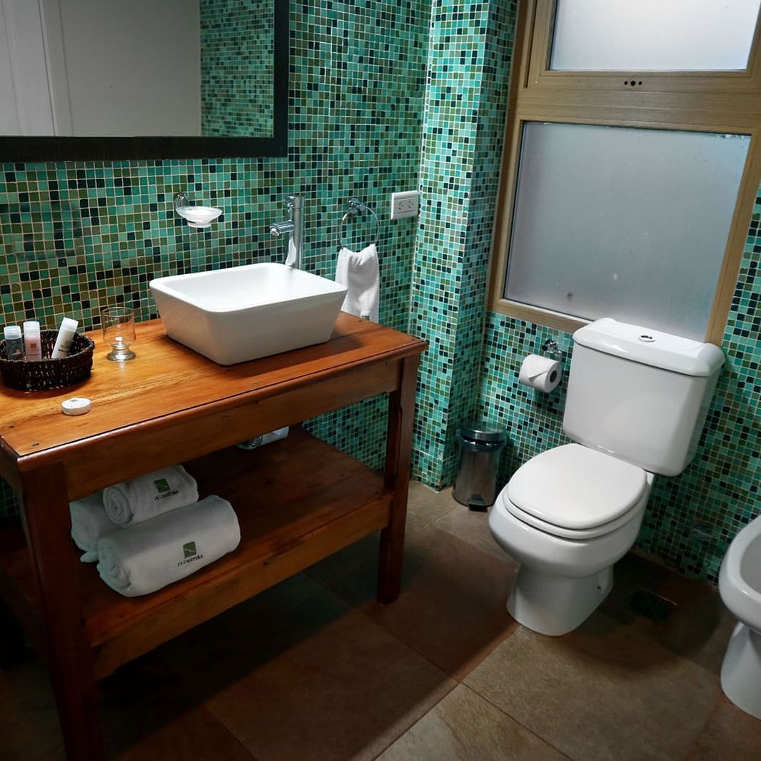 Vanity and toilet area of the bathroom at La Cantera Lodge de 