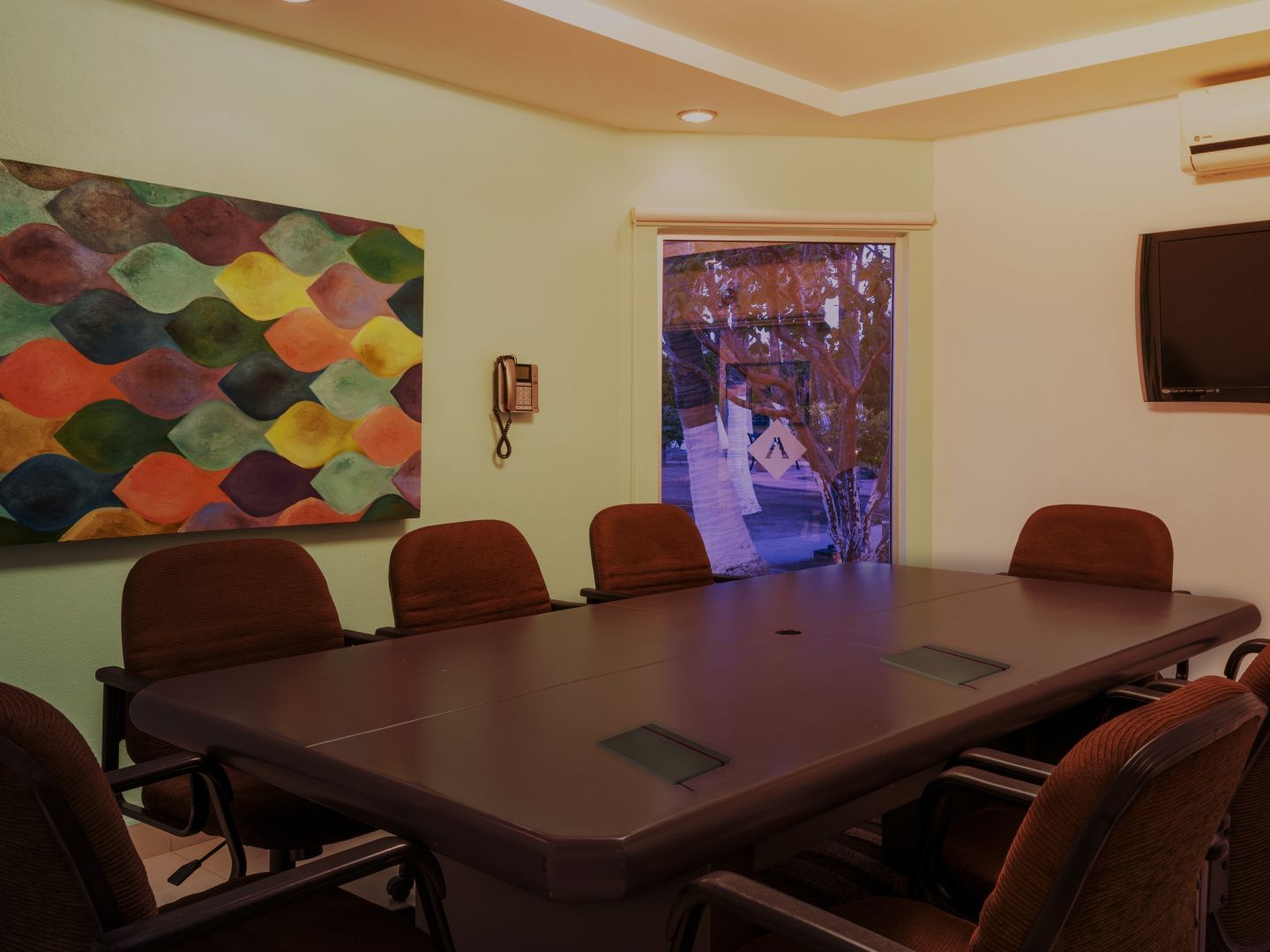Board meeting set-up in Executive Room at Araiza Hotel Palmira