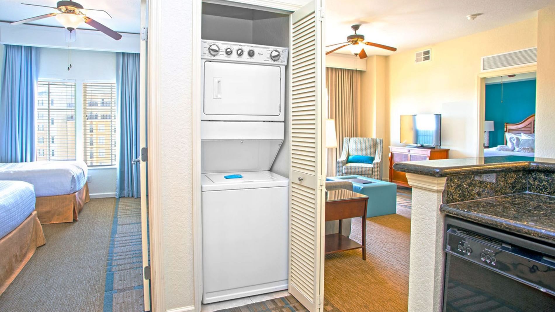 Kitchen dryer in 2-Bedroom 2-Bath Pool View Suite at Lake Buena Vista Resort Village & Spa