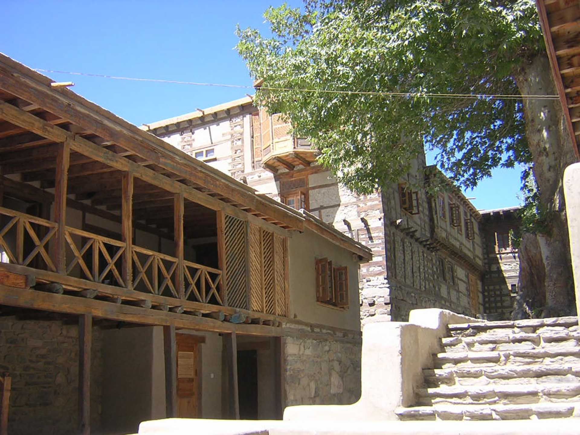 An exterior view of the Hotel at Shigar Fort Residence