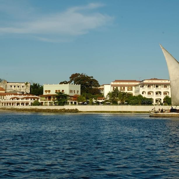 A Landscape view of the Hotel at Zanzibar Serena Hotel