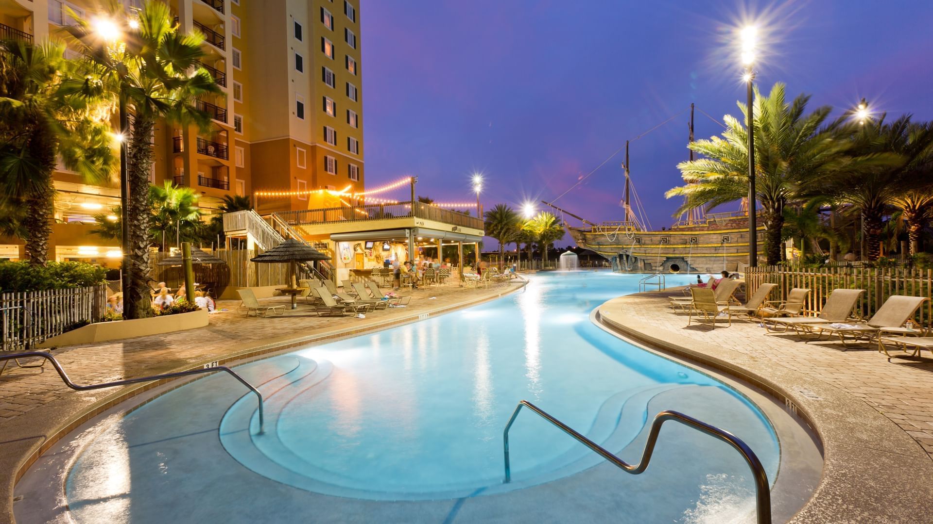 Outdoor pool area of Lake Buena Vista Resort Village & Spa