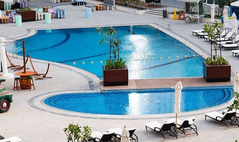 Swimming Pool at Al Ain Palace Hotel in Abu Dhabi, United Arab E