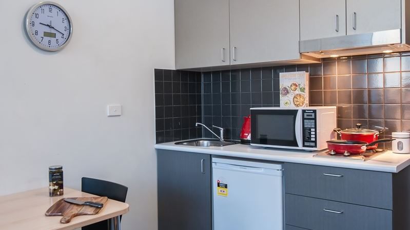 Kitchen in studio apartment - purchase a kitchen kit and many other great products from our UniLodge online shop, Your Shop