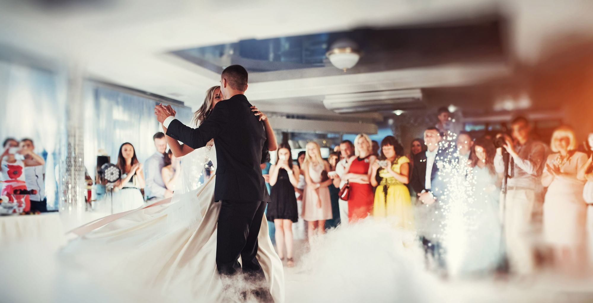A newlywed on a couple dance at Village Birmingham