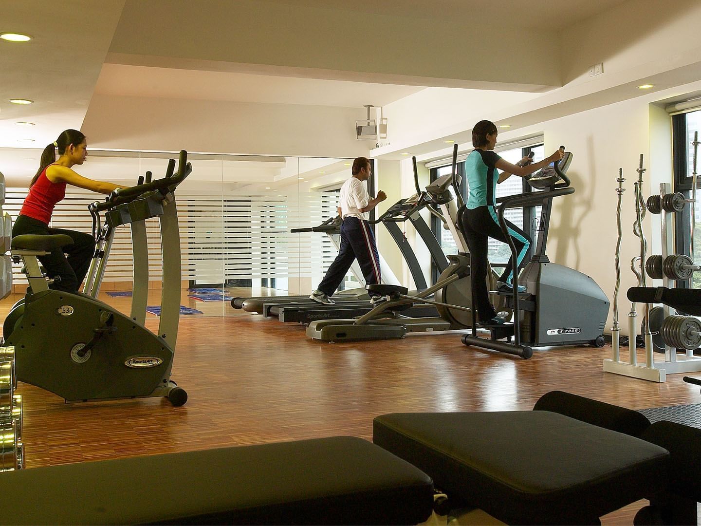 Interior of Gymnasium & Fitness Workout Studio at Hotel Maya KL