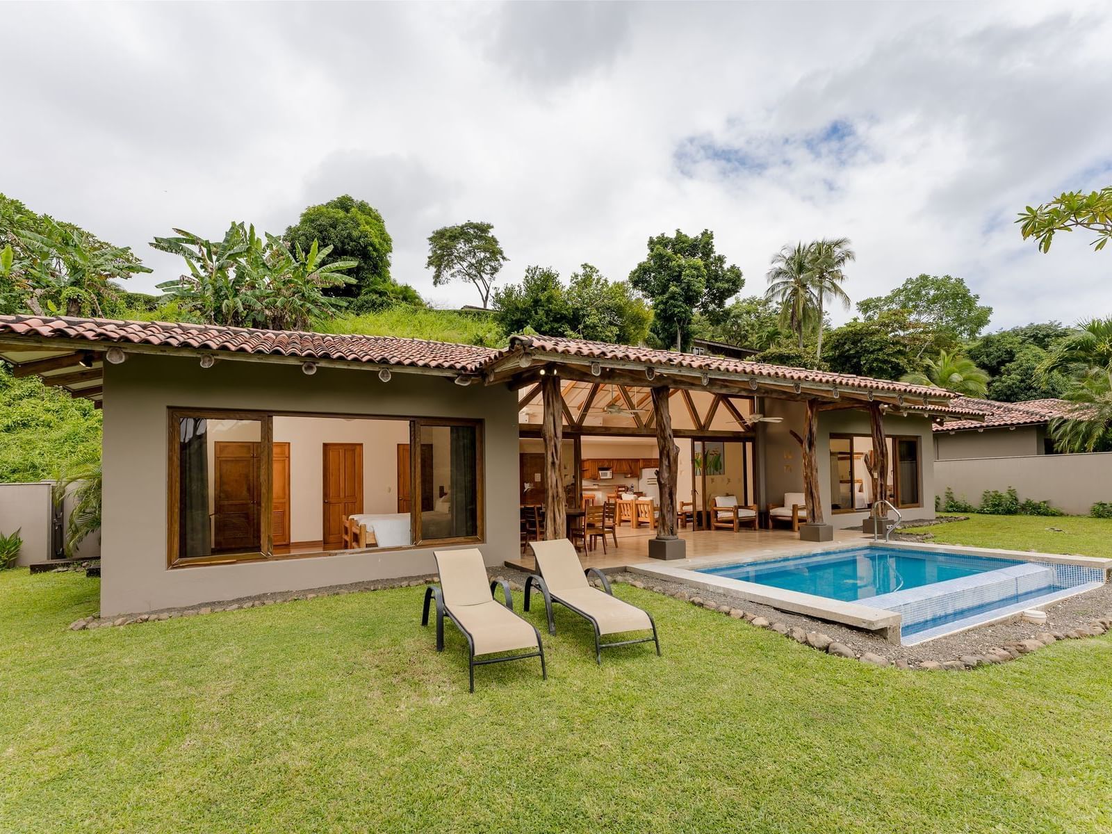 Exterior view of Higueron & outdoor pool at Punta Islita Hotel