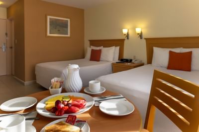 Breakfast served in Executive Double Room, Araiza Hotel Palmira