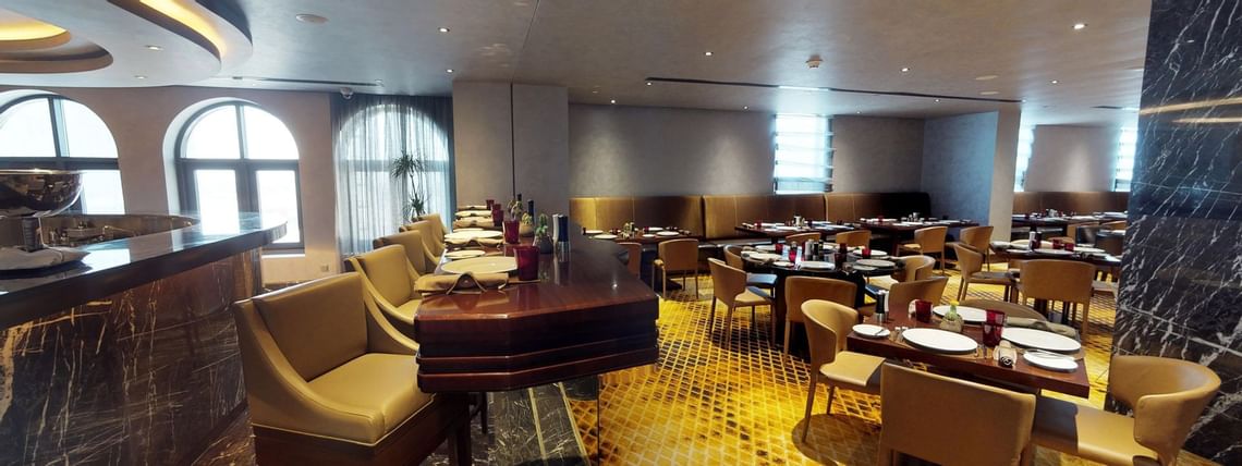 Interior of Vaquero restaurant at Hotel Galleria