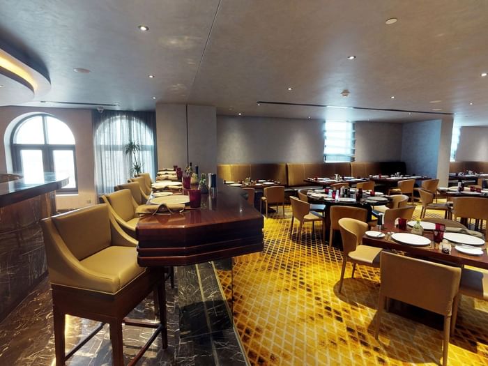 Interior of Vaquero restaurant at Hotel Galleria