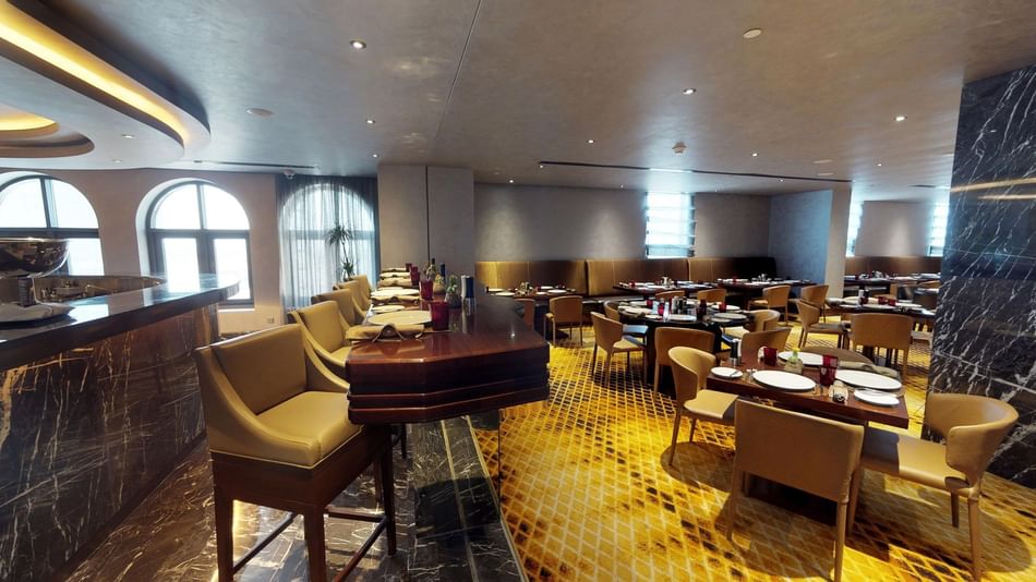 Interior of Vaquero restaurant at Hotel Galleria