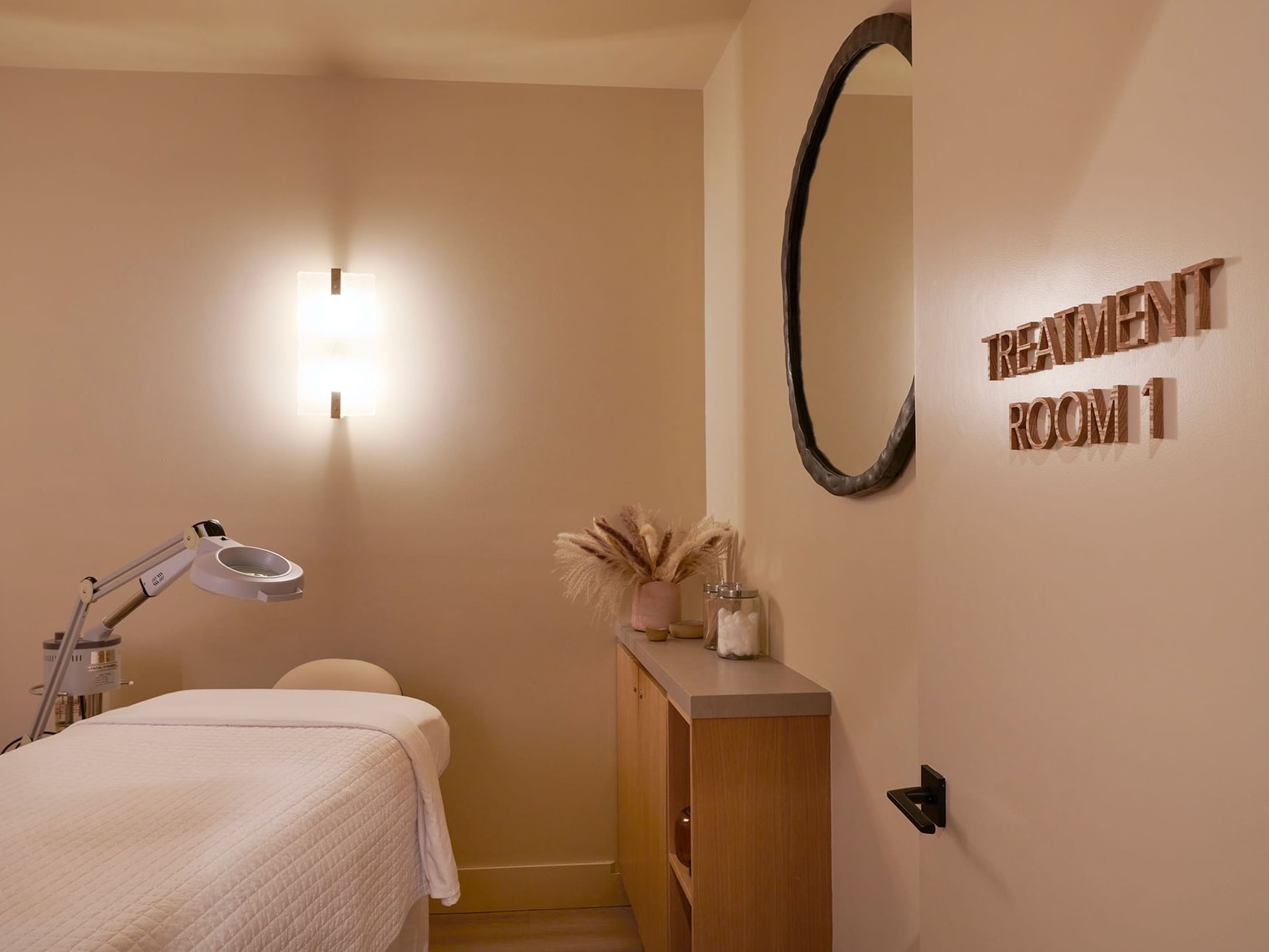 Treatment room ready for best spa at The Rockaway Hotel