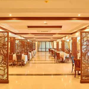 Dining area in Rumoka Restaurant at Goma Serena Hotel