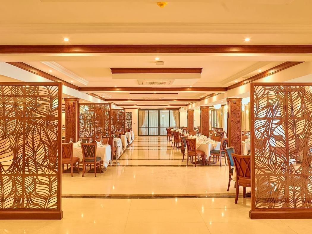 Dining area in Rumoka Restaurant at Goma Serena Hotel