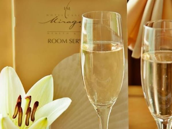 Close-up of Champagne served in Suite at Hotel Cascais Miragem