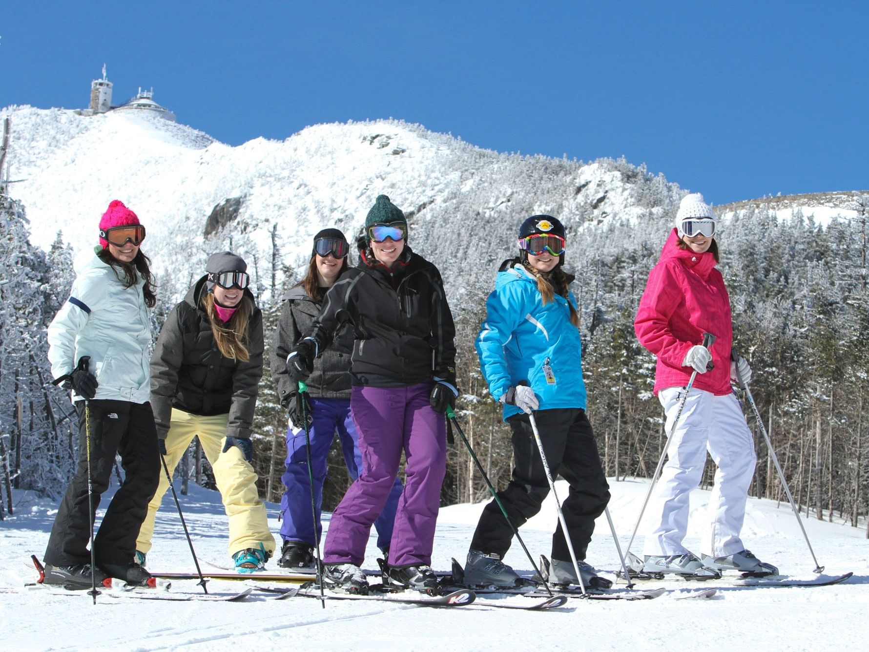 Group of women skiers at Whiteface Mountain.