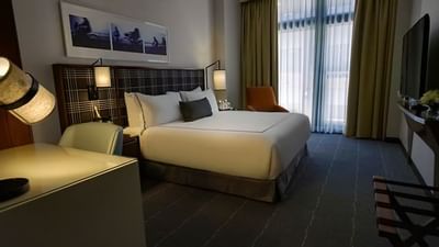 Interior of Executive King Room at The Godfrey Boston Hotel