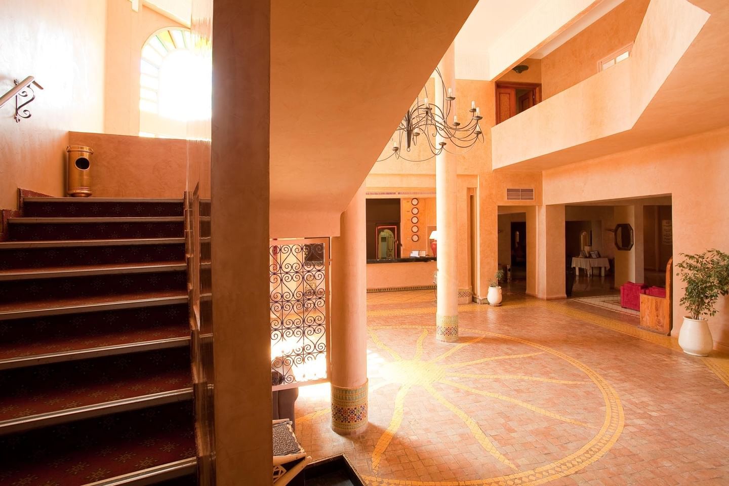 Lobby at Kenzi Azghor Hotel in Ouarzazate, Morocco