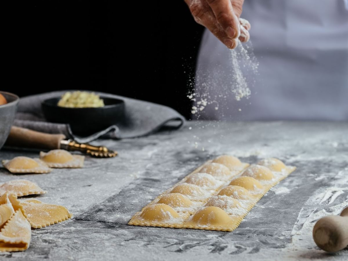 Close-up of making Pastries at Modo Mio at Crown Towers Perth
