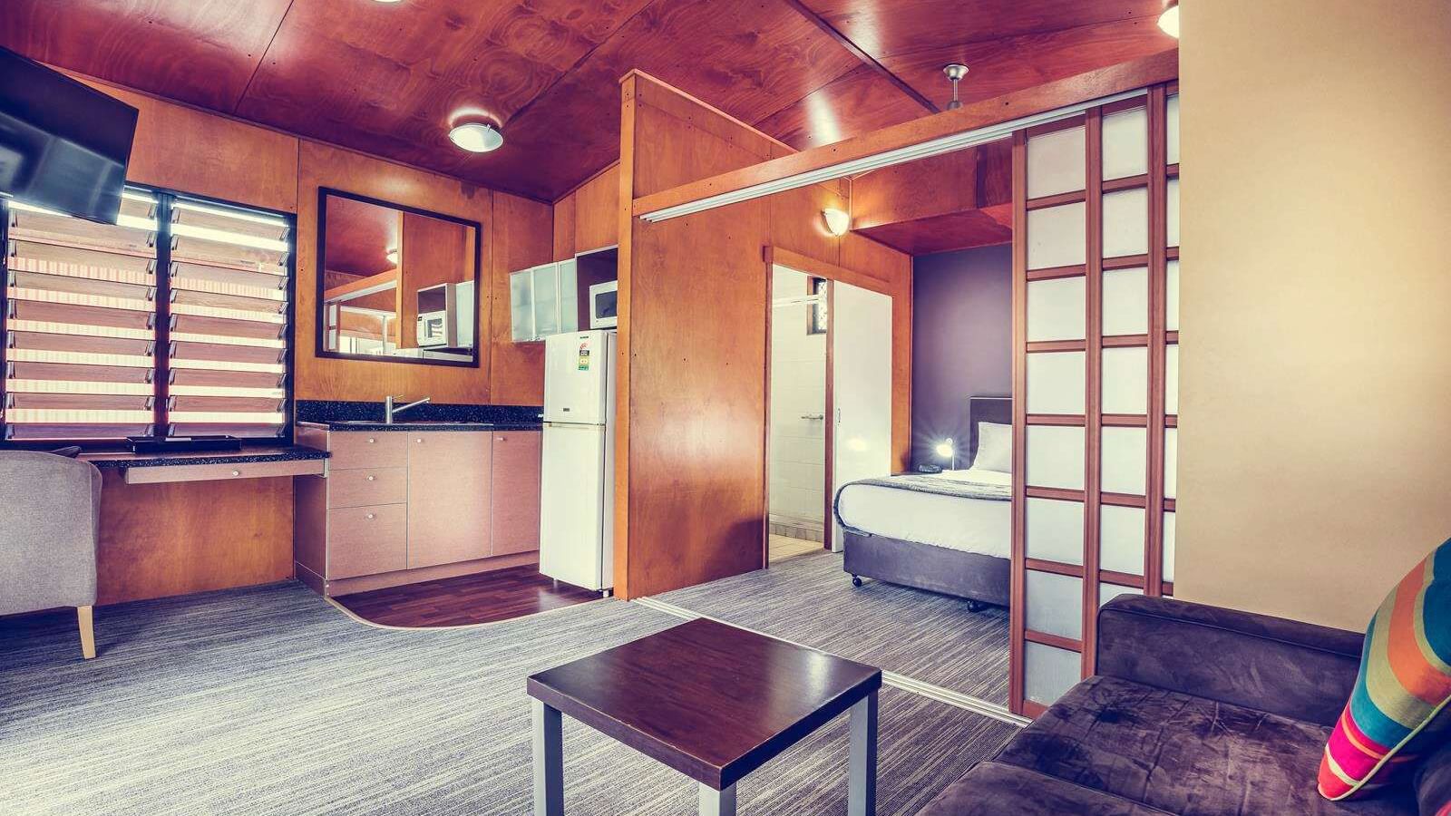 Interior of a living area of a room at Darwin Airport Hotels
