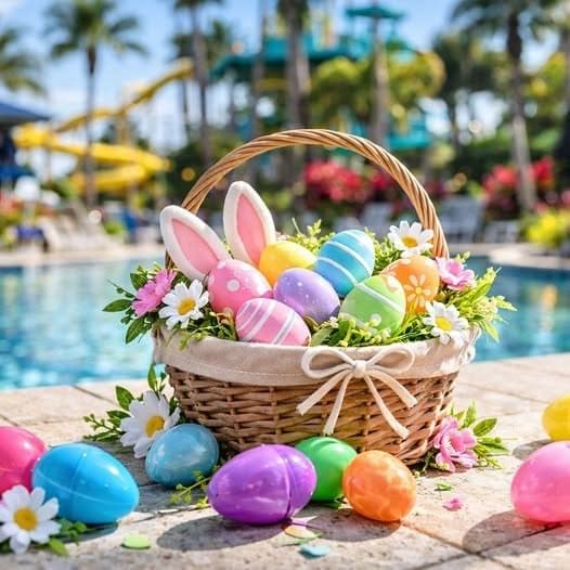 Easter Basket by The Pool