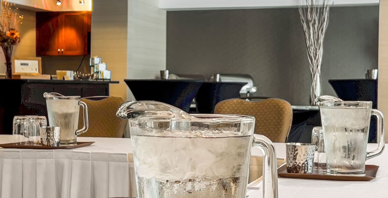 Coast Edmonton Plaza Hotel by APA Meeting Room with water and decoration