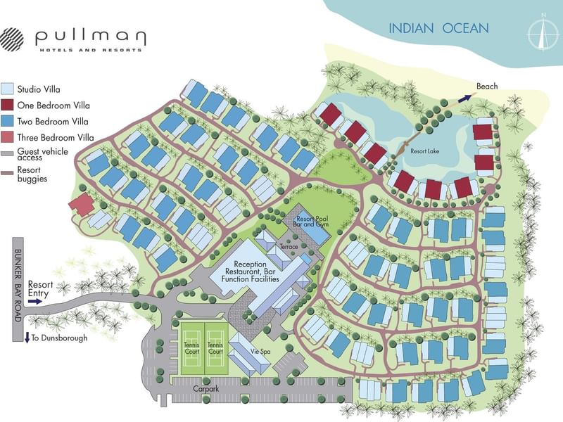 Resort Map - Pullman Bunker Bay Resort