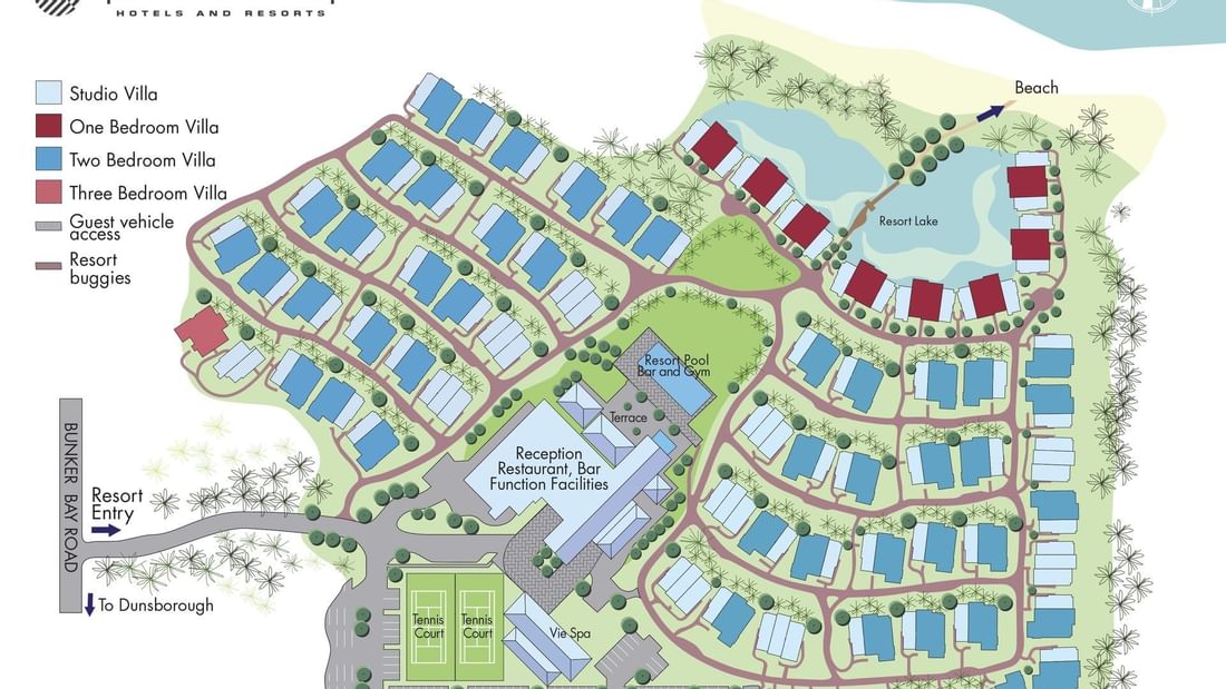 Resort Map - Pullman Bunker Bay Resort