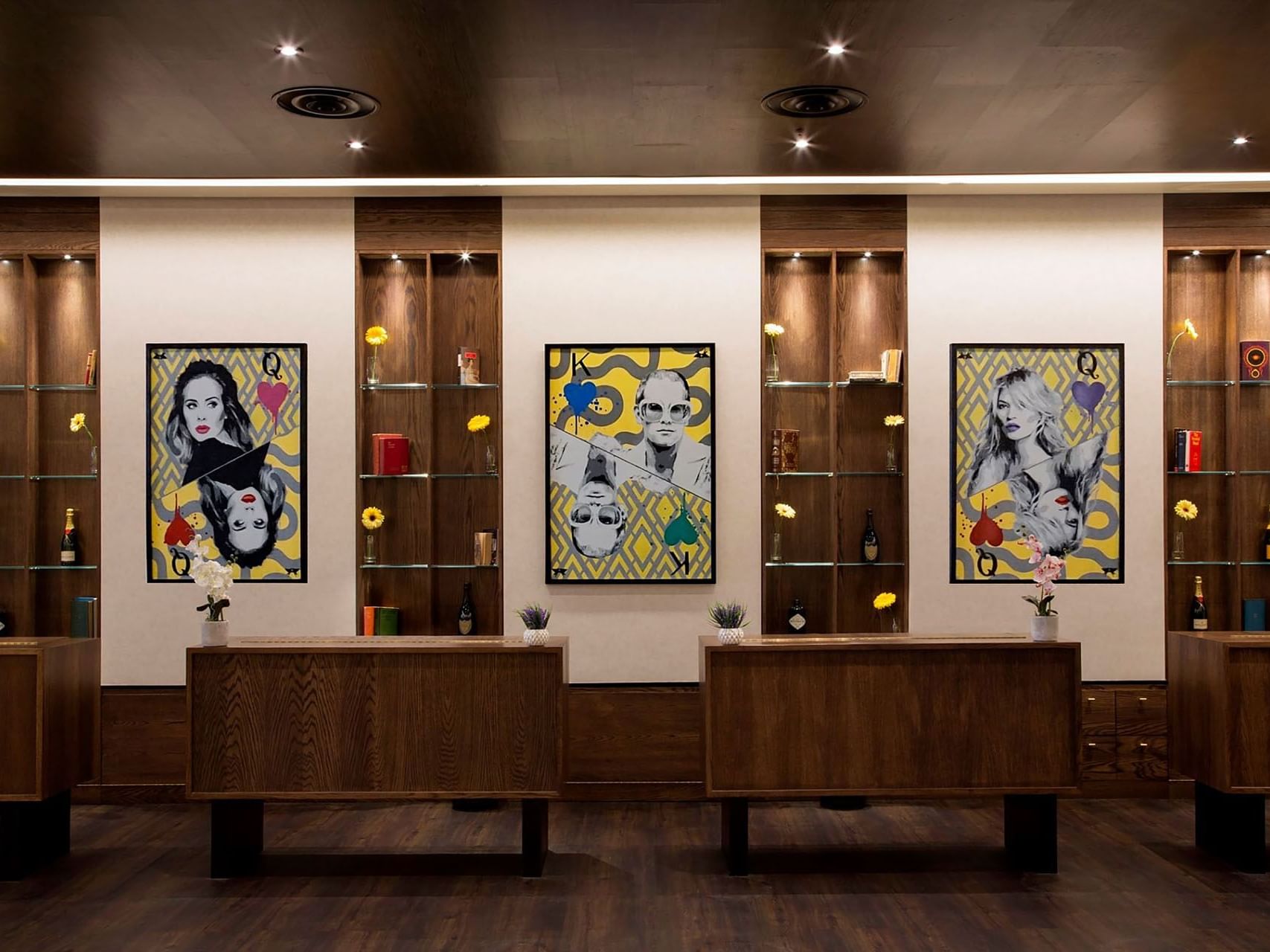 View of Check-in desks in the lobby of St Giles London hotel 