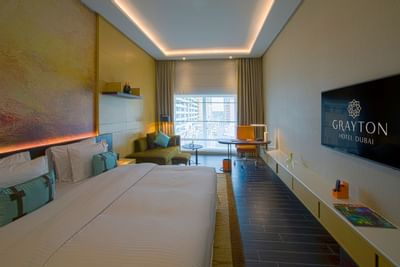 Bedroom at Grayton Hotel Dubai