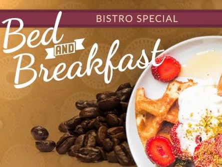 Bed and Breakfast Special poster at La Tourelle Hotel and Spa