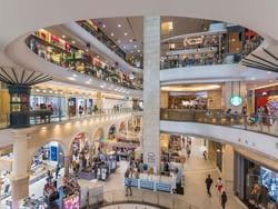 Interior of Terminal 21 near Chatrium Grand Bangkok