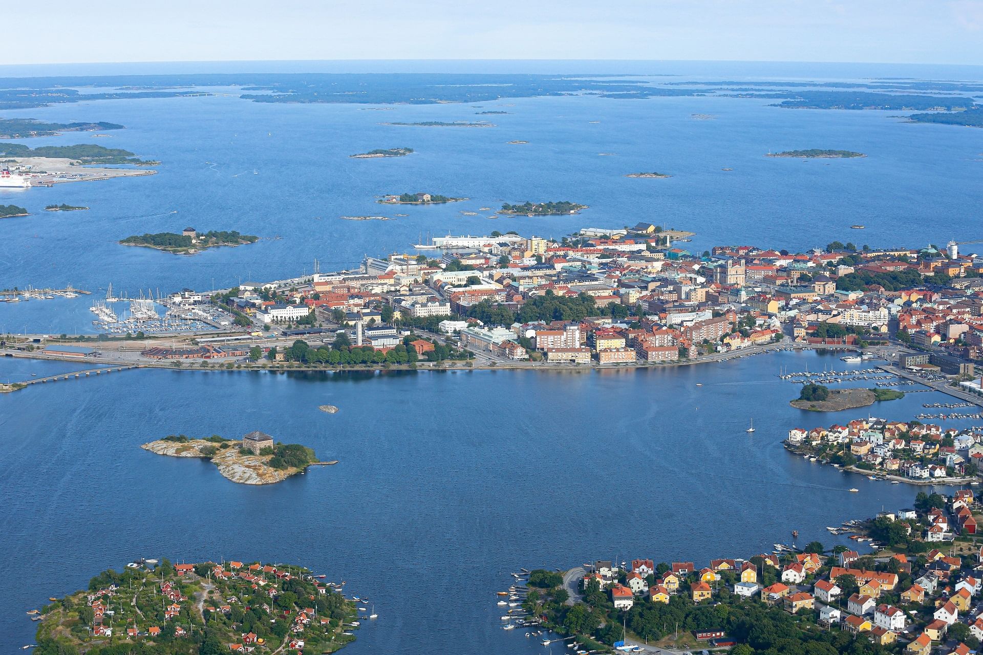 Karlskrona from the air