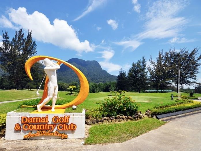 Damai Golf & Country Club monument sign near Hemisphere Corporation