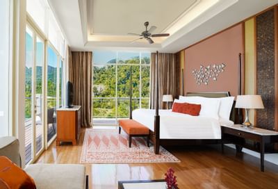 The king bed in Duchess Suite1 at Danna Langkawi Hotel