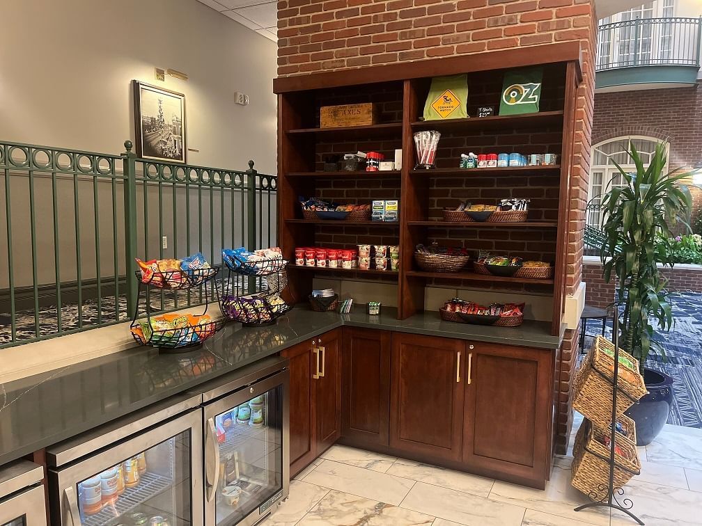 The cupboard at Hotel at Old Town featuring snacks and merchandise