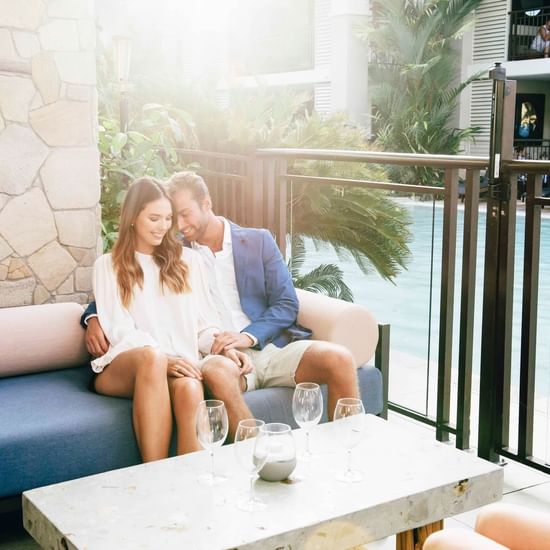 A couple at Pullman Port Douglas sea temple resort and spa 