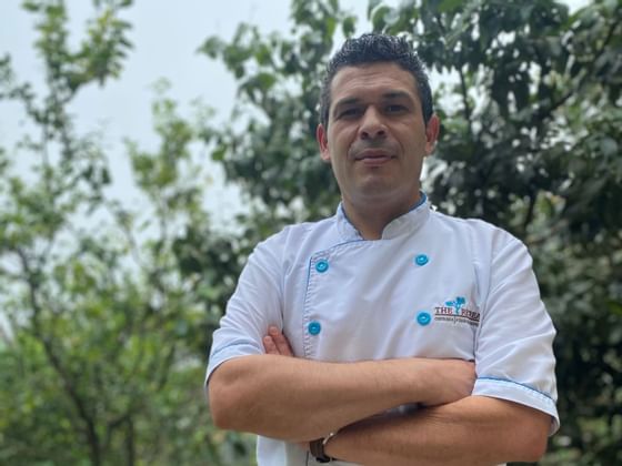 A Close portrait of Alvaro Fabian Jimenez Chef at Costa Rica