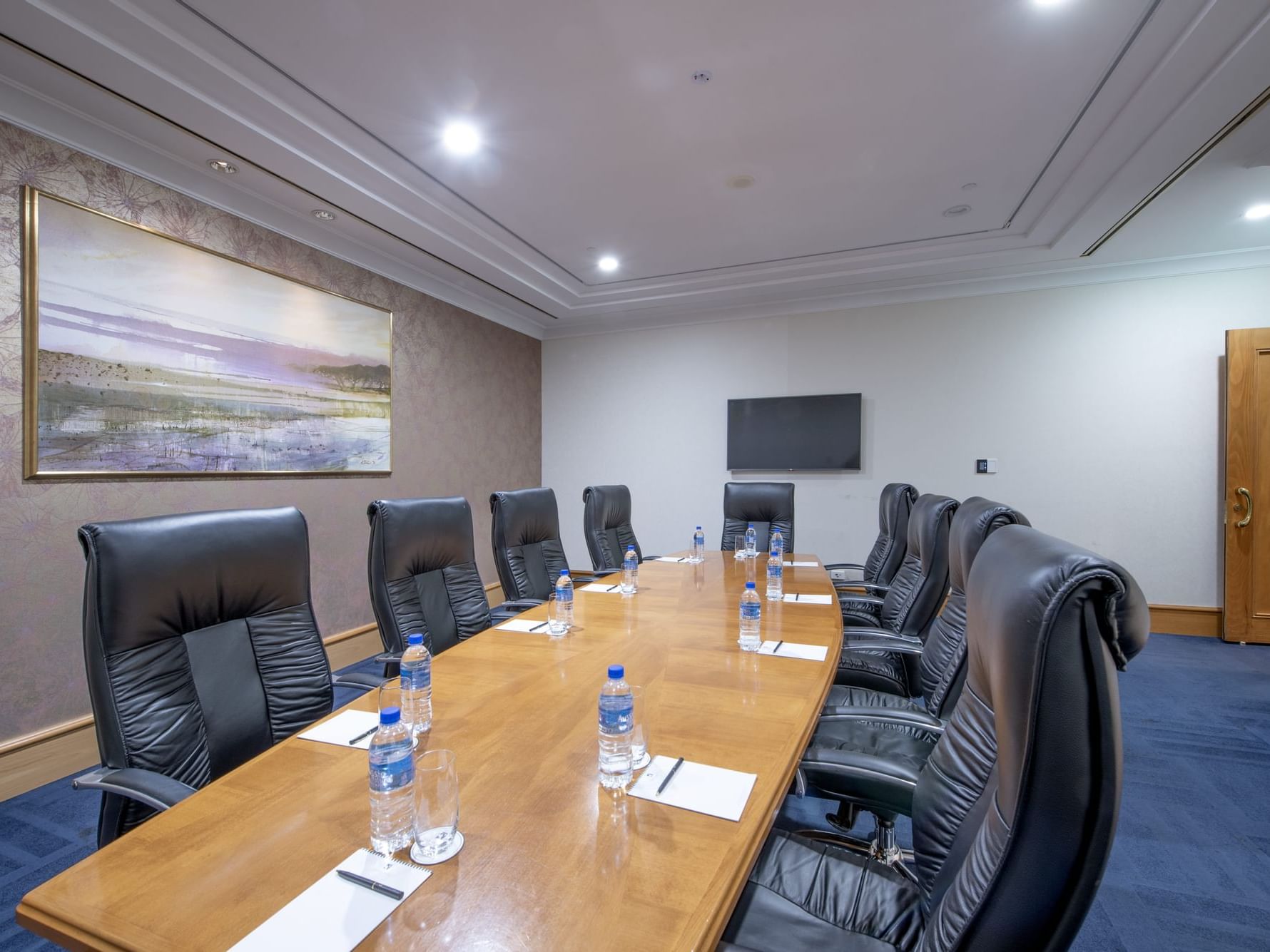 Board Room table in a meeting room at Duxton Hotel Perth