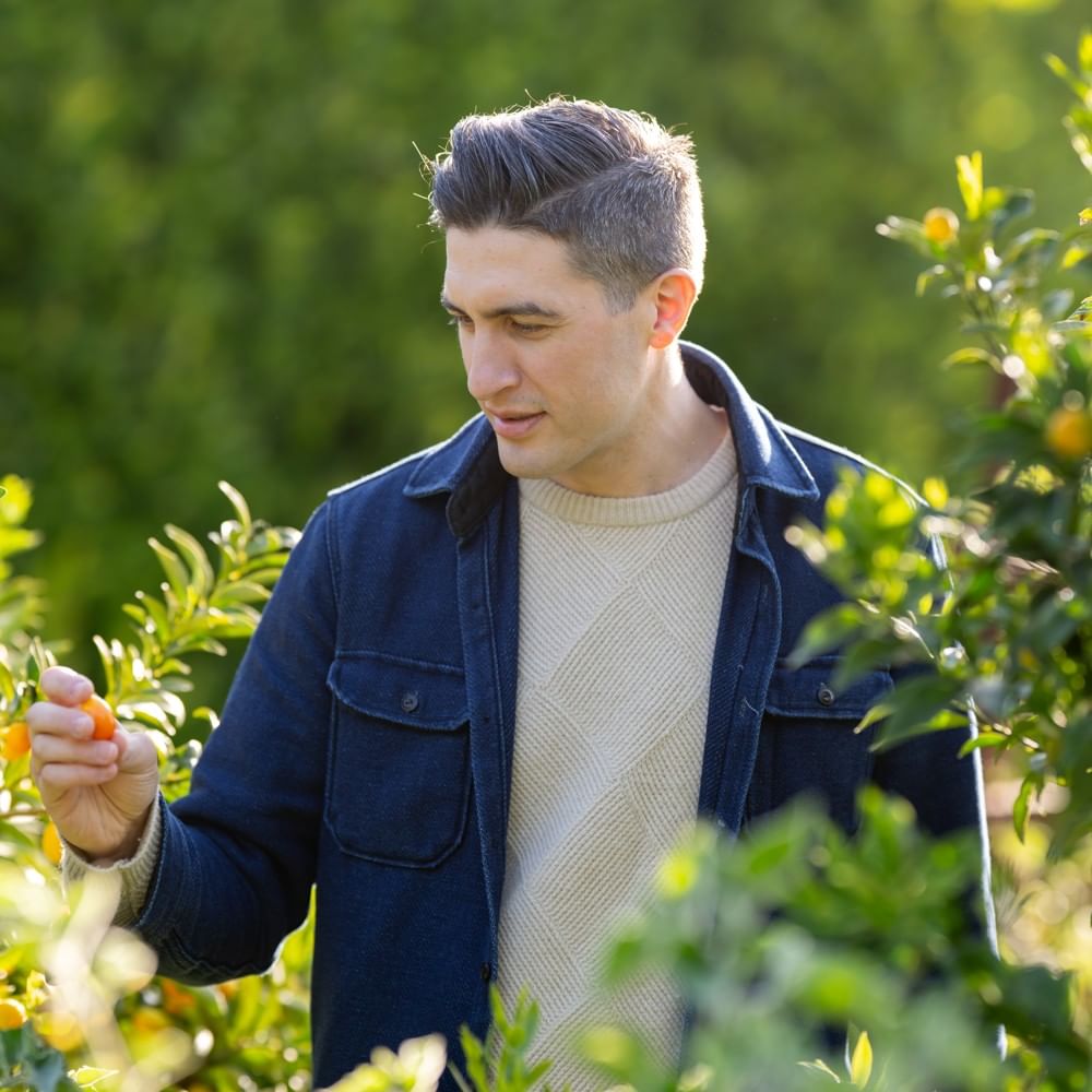 Chef Brian on his Stone Edge Farm