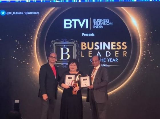 The most admired hospitality leader of the year award was given to Ms. Mandy Chew Siok Cheng