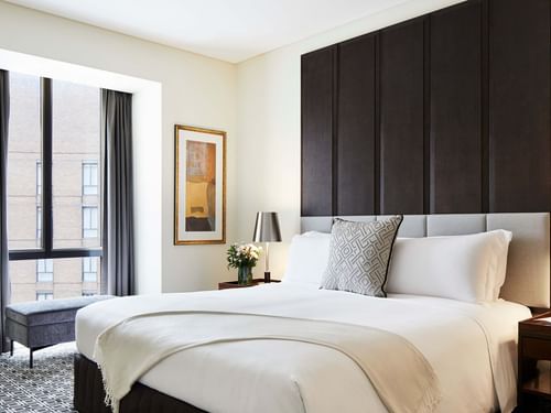 Single bedroom at Sofitel Sydney Wentworth