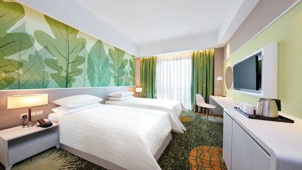 Bedroom with twin beds in Sunway Velocity Hotel Superior Plus Room