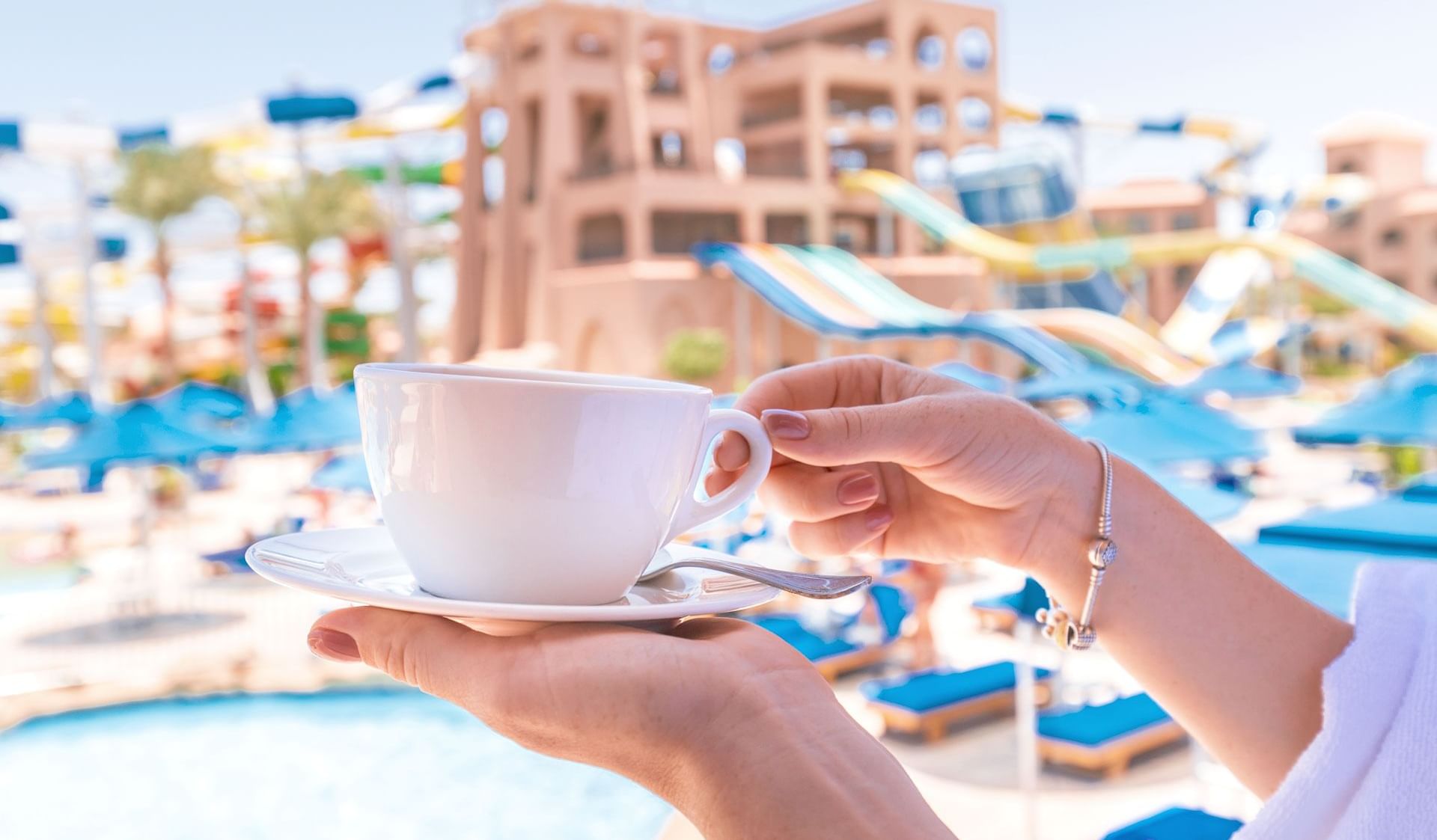 Pool at Pickalbatros Aqua Park Resort in Hurghada