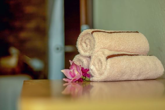 massage towels at Sunset Plaza Beach Resort