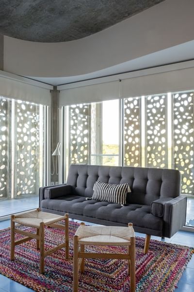 The Solana Living Room Area at El Blok Hotel