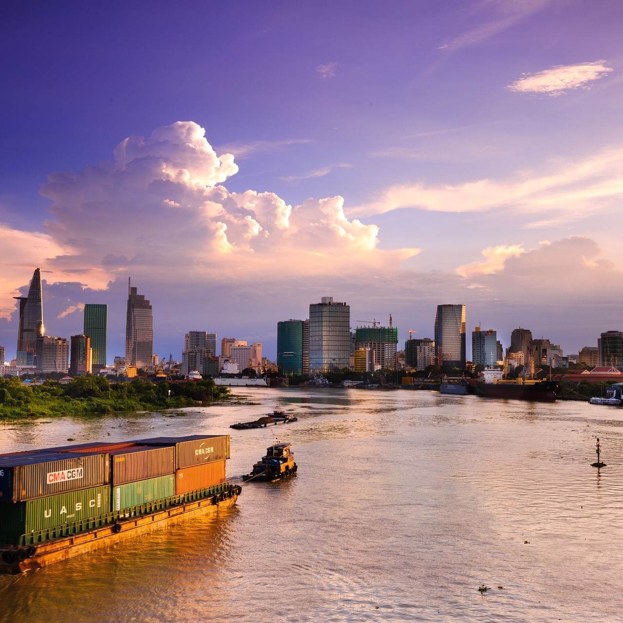 Cityscape view of Ho Chi Minh City and the city near Eastin Hotels