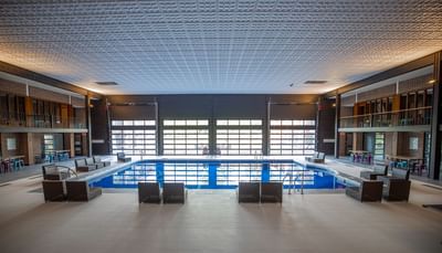 a large indoor pool