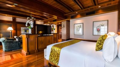 A room with a living area at Thistle Port Dickson Resort