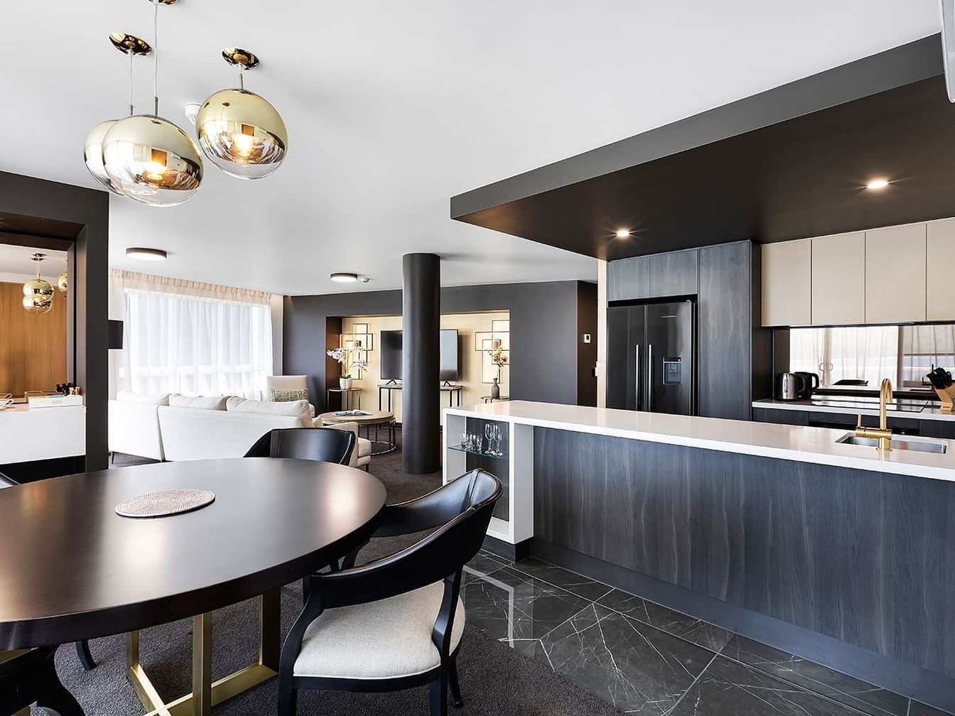 Dining table by the kitchen in Vista Suite at Daydream Island